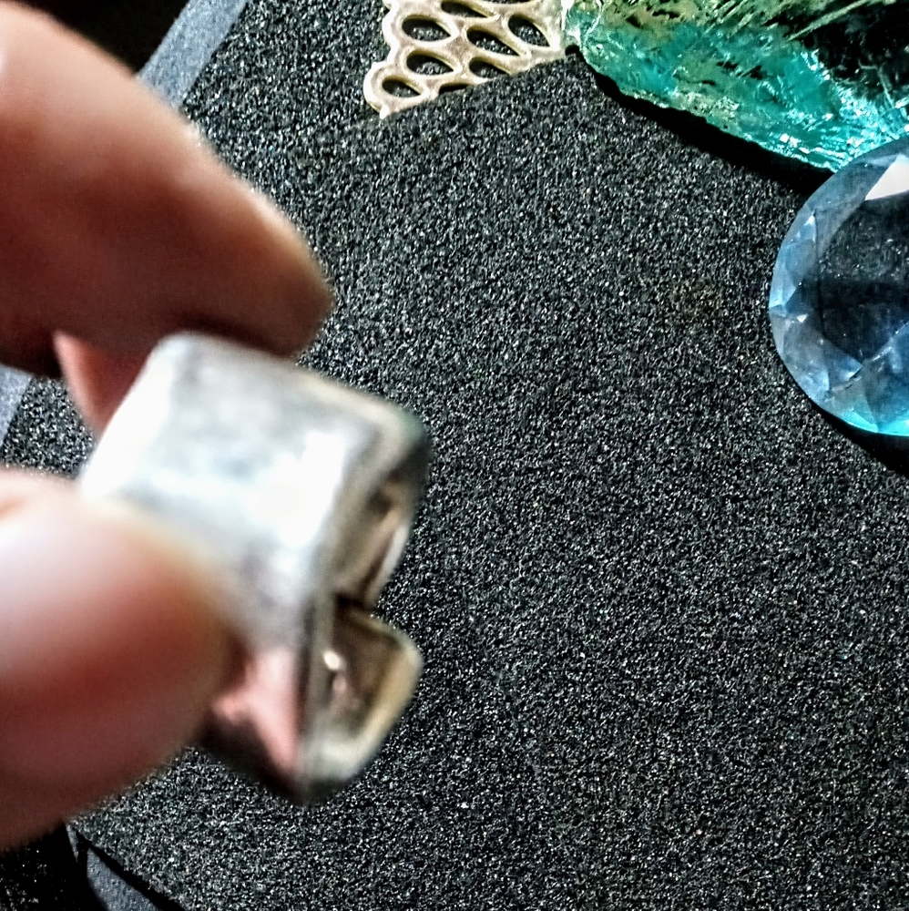 STERLING SILVER ART DECO RING - Picture 5 of 12